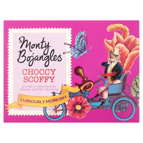 Monty Bojangles Choccy Scoffy Divinely Chocolatey Cocoa Dusted Truffles 150g