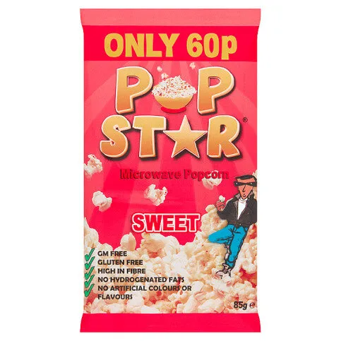 POP STAR Salted Microwave Popcorn 15 x 85g