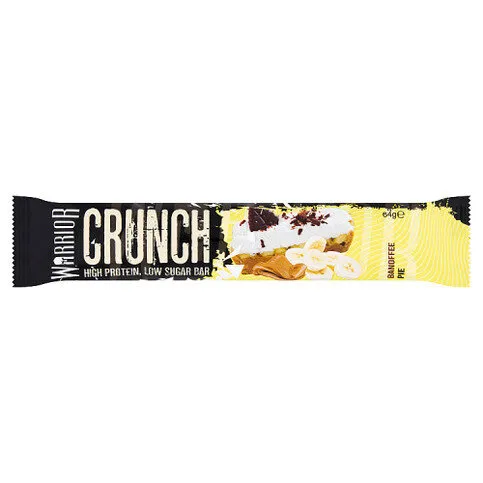 Warrior Crunch High Protein, Low Sugar Bar Banoffee Pie 64g