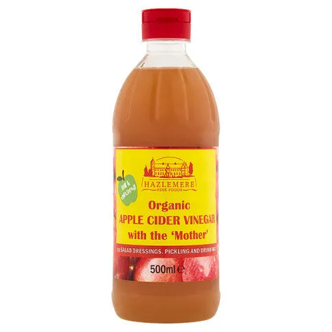 Hazlemere Fine Foods Organic Apple Cider Vinegar 500ml