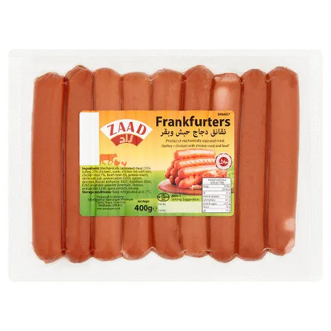 Zaad Frankfurters 400g