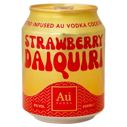 Au Vodka Strawberry Daiquiri 200ml