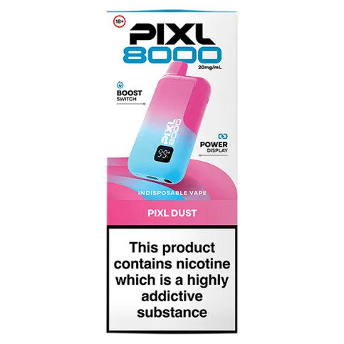 Pixl 8000 Pixl Dust Indisposable Vape 20mg/ml