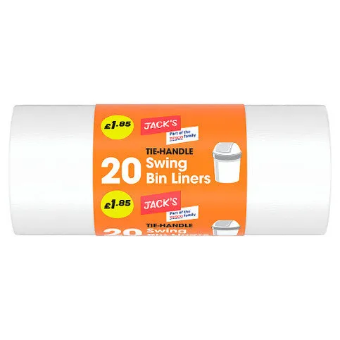 Jack's 20 Tie-Handle Swing Bin Liners