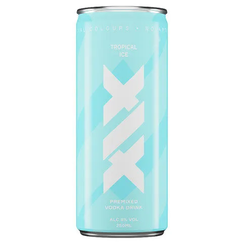XIX Premixed Vodka Drink Tropical Ice 250ml
