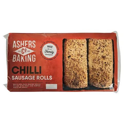 Ashers Baking Co Chilli Sausage Rolls 300g