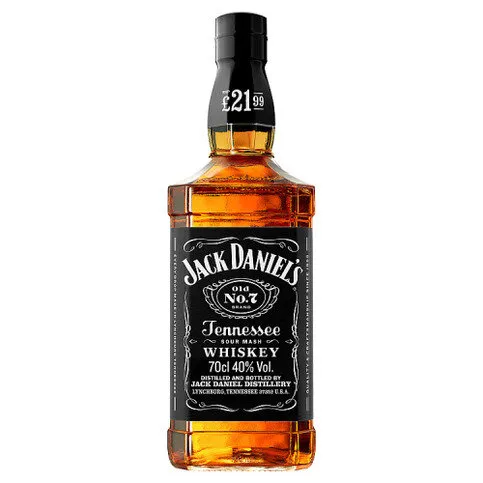 Jack Daniel's Old No. 7 Tennessee Whiskey 70 cL £21.99 PMP