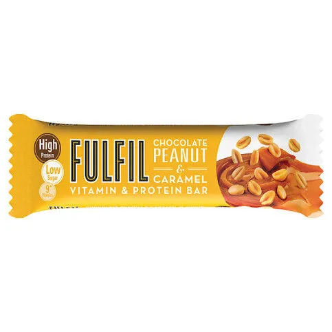 Fulfil Chocolate Peanut & Caramel Flavour Vitamin & Protein Bar 55g