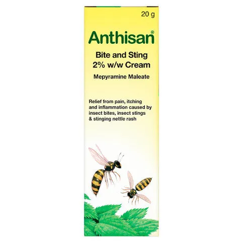 Anthisan Mepyramine Maleate Bite and Sting 2% w/w Cream 20g