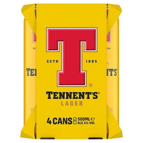 Tennent's Lager 4 x 500ml