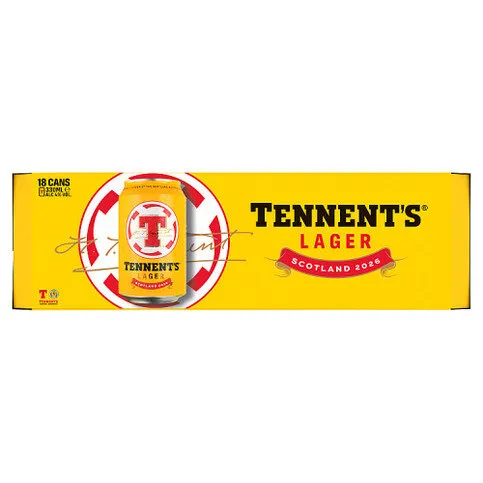Tennent's Lager Scotland 18 x 330ml