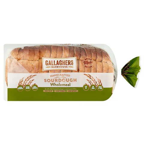 Gallaghers Bakehouse Handcrafted Sourdough Wholemeal Bread 720g