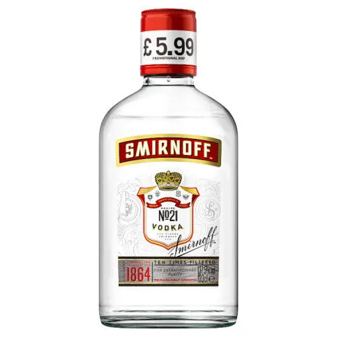 Smirnoff No.21 Vodka 20cl PMP £5.99 - Bottle
