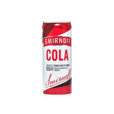 Smirnoff Red Label Vodka and Cola Drink 5% vol 250ml