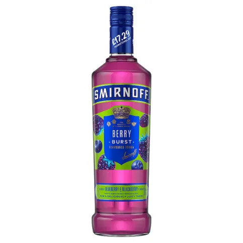 Smirnoff Berry Burst Flavoured Vodka 37.5% vol 70cl Bottle