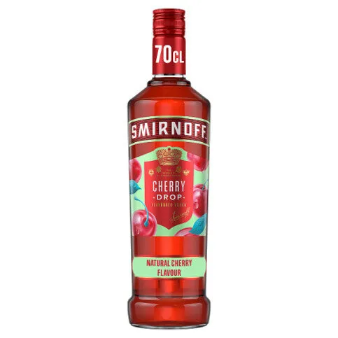 Smirnoff Cherry Drop Flavoured Vodka 37.5% vol 70cl Bottle