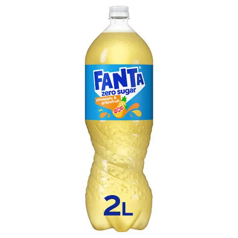 Fanta Pineapple & Grapefruit Zero Sugar 2L