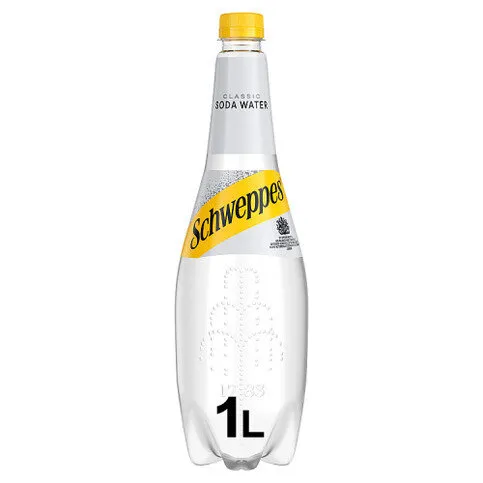 Schweppes Soda Water 1L Bottle 