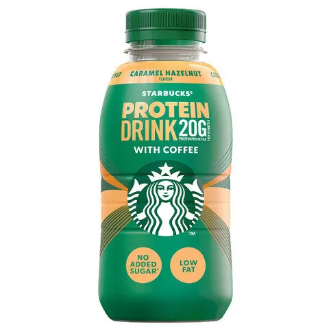 Starbucks Caramel Hazelnut Flavour Protein Drink with Coffee 330ml