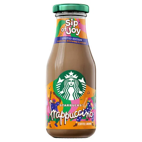 Starbucks Frappuccino Limited Edition Caramel Brownie Flavour Coffee Drink 250ml