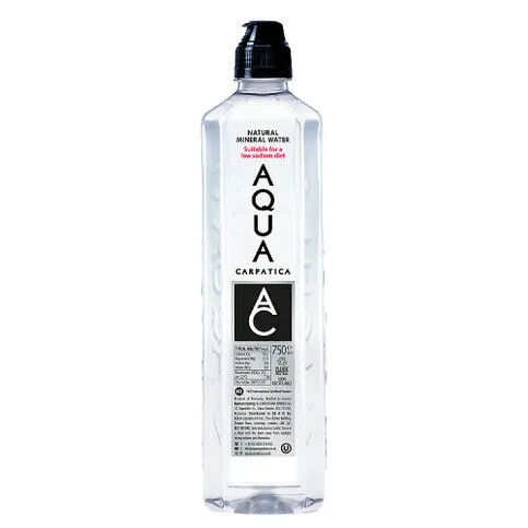 AQUA Carpatica Natural Still Mineral Water Sports Cap 750ml