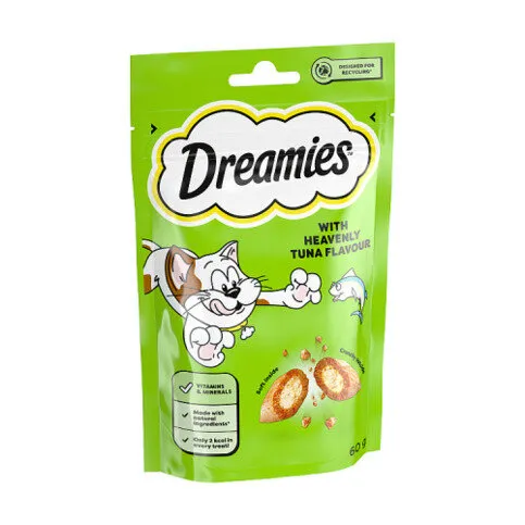 Dreamies Cat Treat Biscuits With Tuna Flavour 60g
