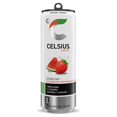 Celsius Energy Drink, Sparkling Strawberry Watermelon 355ml