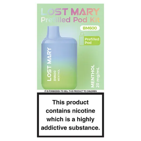 Lost Mary BM600 Menthol Prefilled Pod Kit 20mg/ml