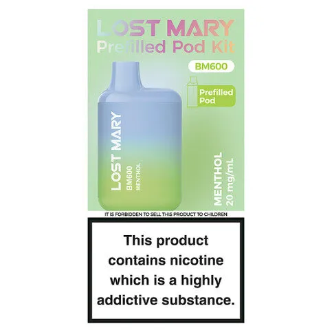 Lost Mary BM600 Menthol Prefilled Pod Kit 20mg/ml