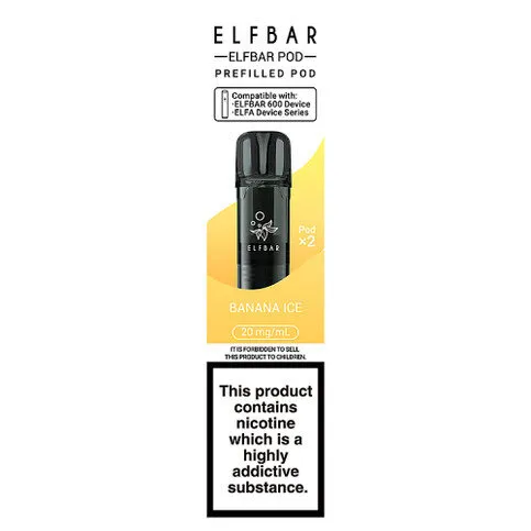 Elfbar Pod 2 Banana Ice Prefilled Pod 20mg/ml