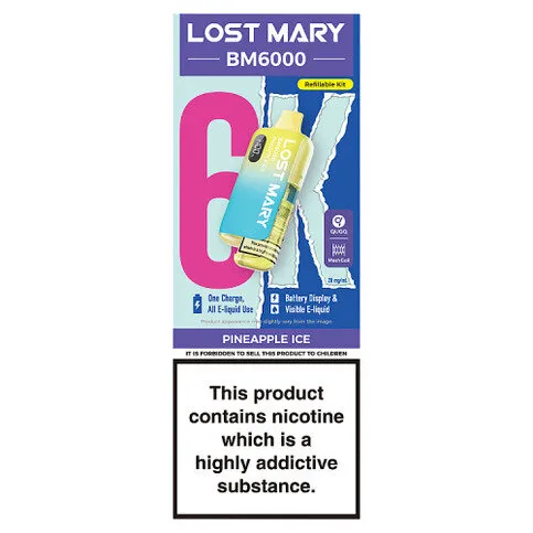 Lost Mary BM6000 Pineapple Ice Refillable Kit 20mg/ml