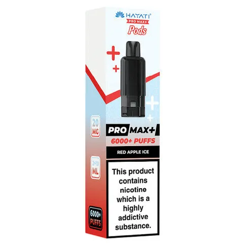 Hayati Pro Max+ Red Apple Ice Pods 20mg/ml