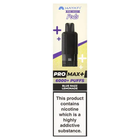Hayati Pro Max+ 6000+ Puffs Blue Razz Lemonade Pods