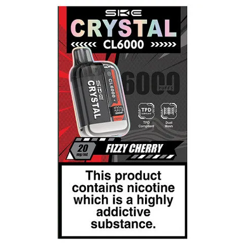 Crystal Cl6000 Fizzy Cherry 20mg