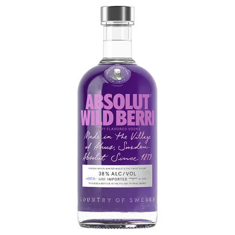 Absolut Wild Berri Berry Flavoured Vodka 70cl