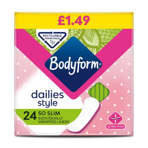 Bodyform Dailies So Slim Panty Liners 24 pack