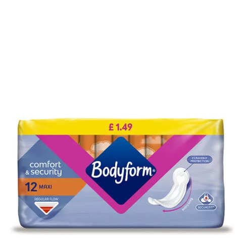 Bodyform Maxi Normal Sanitary Towels 12 pack