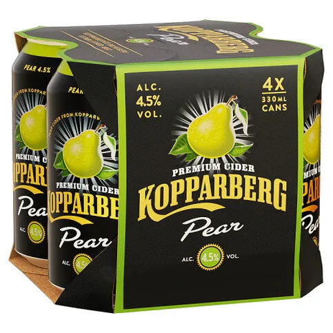 Kopparberg Pear Premium Cider 4 x 330ml