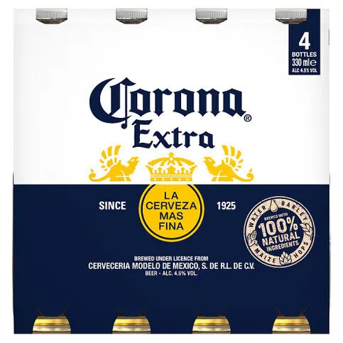 Corona Extra Bottles 4 x 330ml