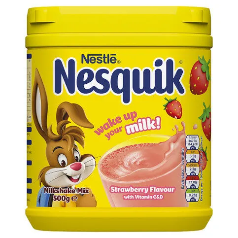 Nesquik Strawberry Flavour Milkshake Mix 500g