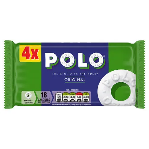 Polo Original The Mint with The Hole 4 x 34g (136g)