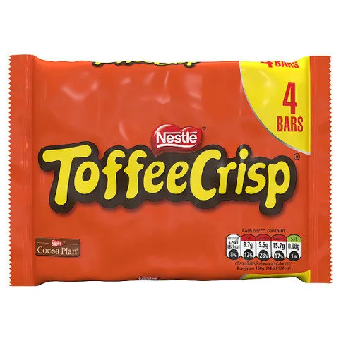 NESTLE TOFFEE CRISP 4 PK