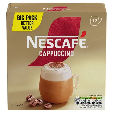 Nescafé Cappuccino 12 x 15.5g (186g)
