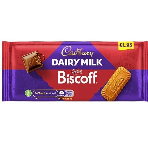 Cadbury Dairy Milk Biscoff Chocolate Bar 95g