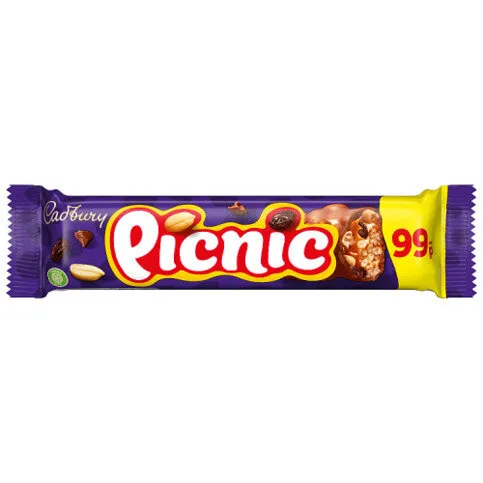 Cadbury Picnic 99P PMP Chocolate Bar 48.4 g