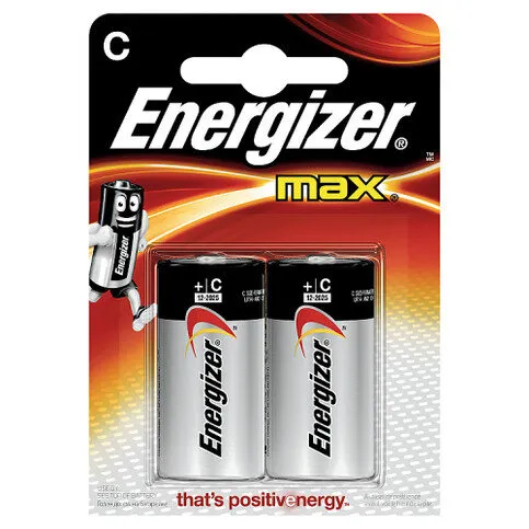 Energizer® Max® C Batteries 2-Pack