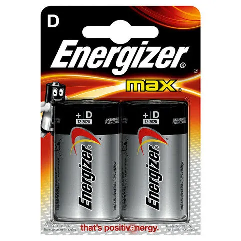 Energizer® Max® D Batteries 2-Pack