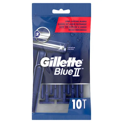 Gillette BlueII Men's Disposable Razors x10