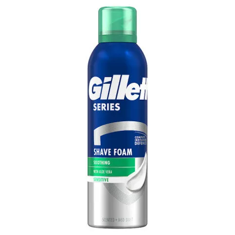 Gillette Series Soothing Shave Foam with Aloe Vera, 250ml