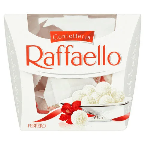 Confetteria Raffaello Coconut and Almond Pralines Gift Box 15 Pieces (150g)